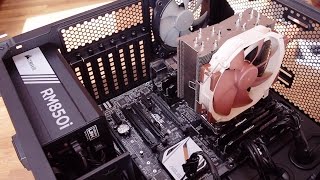 How to install  LGA 2011-V3, X99 CPU & Noctua NH-U14S,  Corsair RM850i +  GTX980 Ti on  400C Case