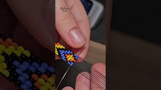Want to learn beadwork? Subscribe to my page#loombeading #beadweaving #kobzarbeads #pattern #beading