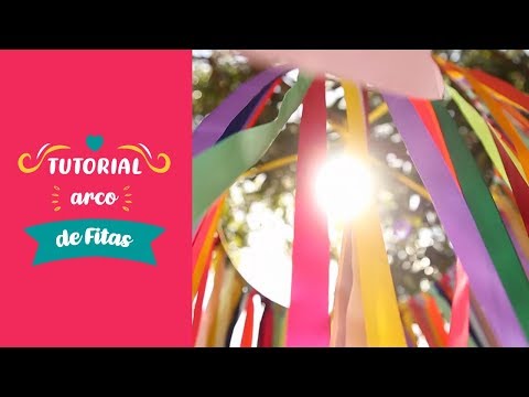 Aprenda a fazer um arco decorado com fitas