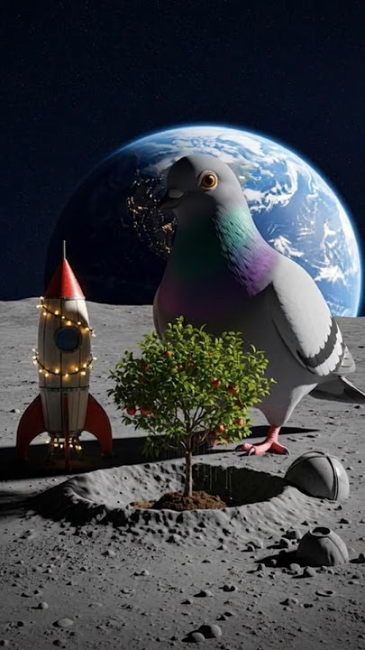 “The Pigeon and the Farmer’s Lunar Dream” #ai #viral #shorts