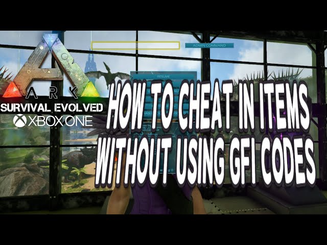 Ark Xbox One How To Cheat In Items Without Using The Gfi Codes Youtube