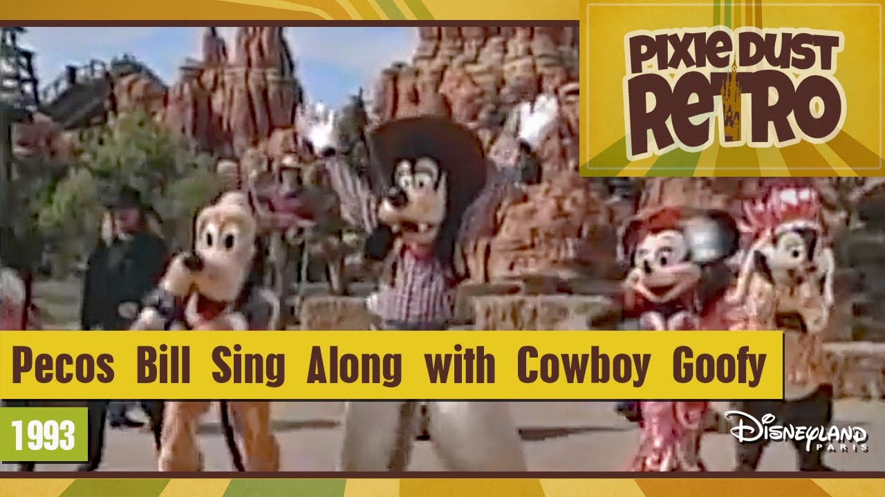 Disneyland Paris Pecos Bill Sing Along with Cowboy Goofy