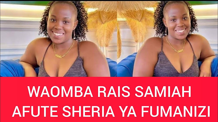 WATAKA SHERIA YA FUMANIZI IFUTWE