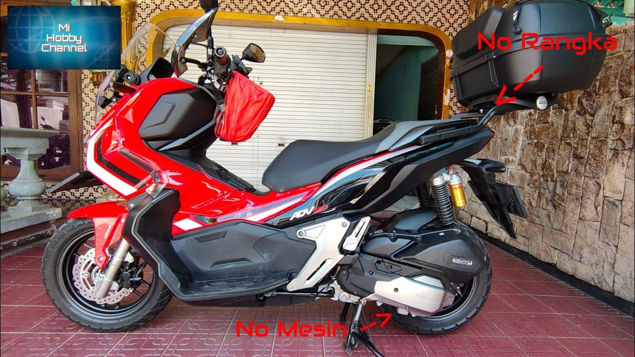 Posisi Nomor Rangka dan Nomor Mesin Honda Adv 150 ABS 2019 - YouTube