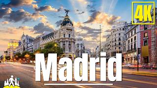 Madrid Walking Tour 4K 🇪🇸 Puerta del Sol, Gran Vía, Retiro Park & Royal Palace | Real Ambient Sound