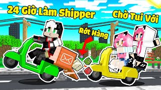 REDHOOD THỬ THÁCH 100 NGÀY LÀM SHIPPER BỊ BOM HÀNG TRONG MINECRAFT*MỀU TRỞ THÀNH NHÂN VIÊN GIAO HÀNG screenshot 4