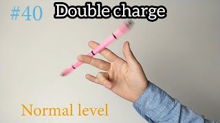 Double charge tutorial. Penspinning tutorial. Обучение трюку. Дабл чардж туториал. Пенспиннинг