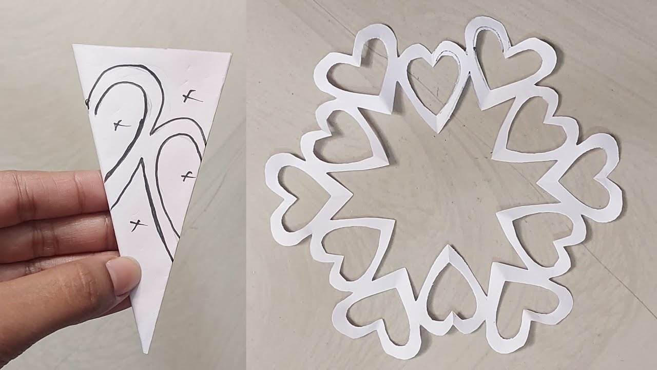 How to make easy and beautiful snowflakes ❄️♥️ 