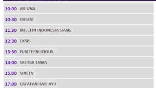 Jadwal TV: Global TV - 23 Agustus 2014