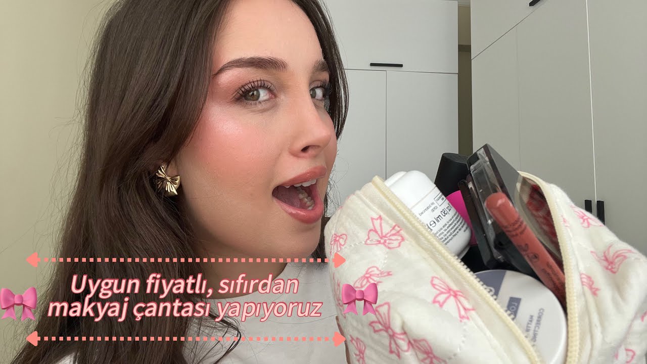 SIFIRDAN UYGUN FİYATLI MAKYAJ ÇANTASI HAZIRLIYORUZ. 🎀 OKULA DÖNÜŞ 💕🌸🎀