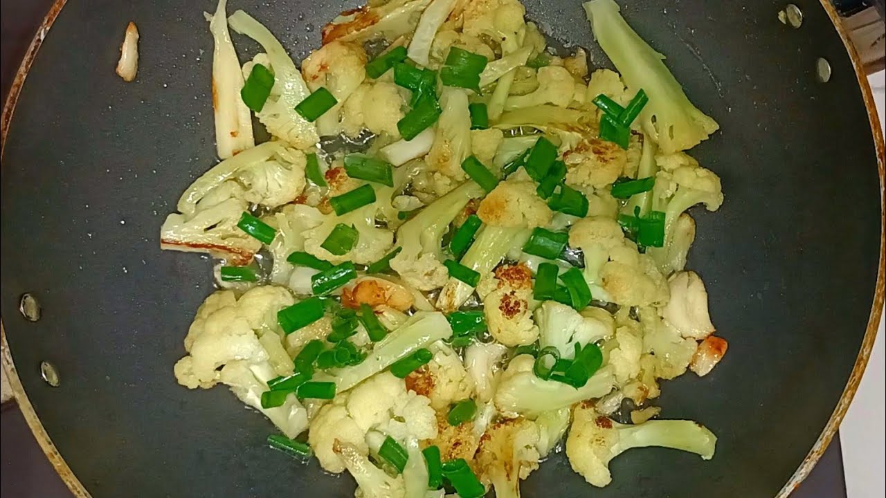 Garlic Cauliflower Chinese Recipes Vegetarian Garlic Cauliflower