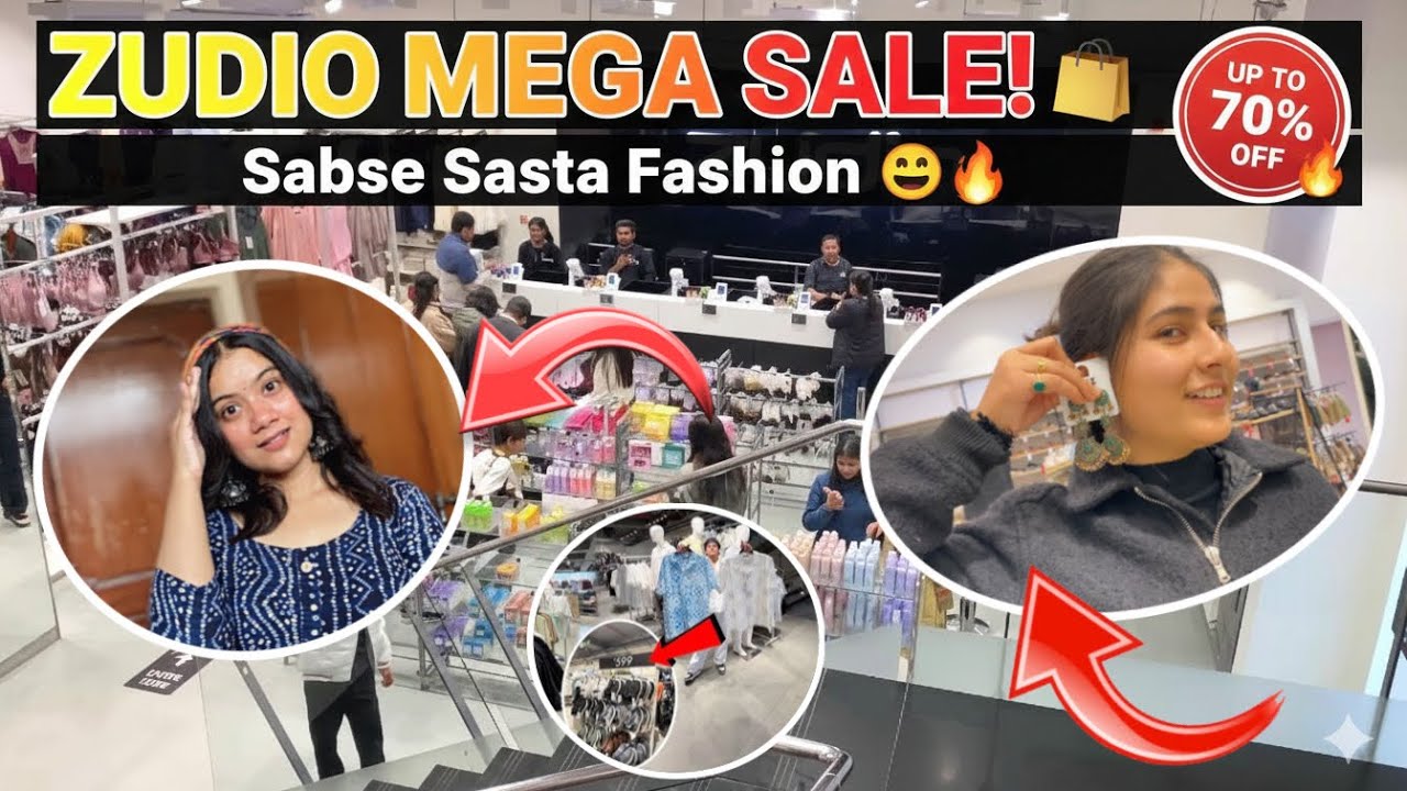 Zudio mein lagi hai SALE ‼️ || Noida mein room milna hogya muskil 🥹