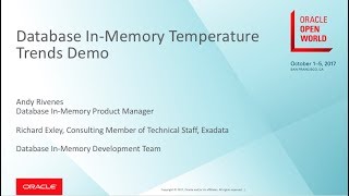OOW 2017 DBIM Temperature Demo