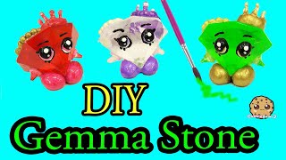 DIY Green GEMMA STONE Custom Shopkins Do It Yourself Craft - Cookieswirlc Video