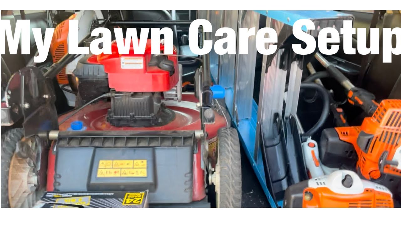 Lawn Equipment Set Up SUV lawn care set up YouTube