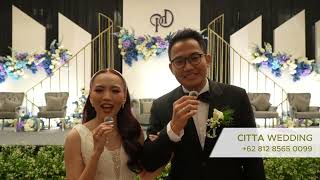 CITTA Wedding for Patria \u0026 Dian Wedding at Santika Premiere Harapan Indah Bekasi