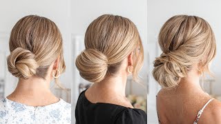 3 FALL LOW BUNS 🍁 EASY HAIRSTYLES | Missy Sue screenshot 2