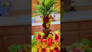 Pineapple Palm Tree - Fruit Tablespread Ideas for Events #youtubeshorts #trendingshorts #palmtree