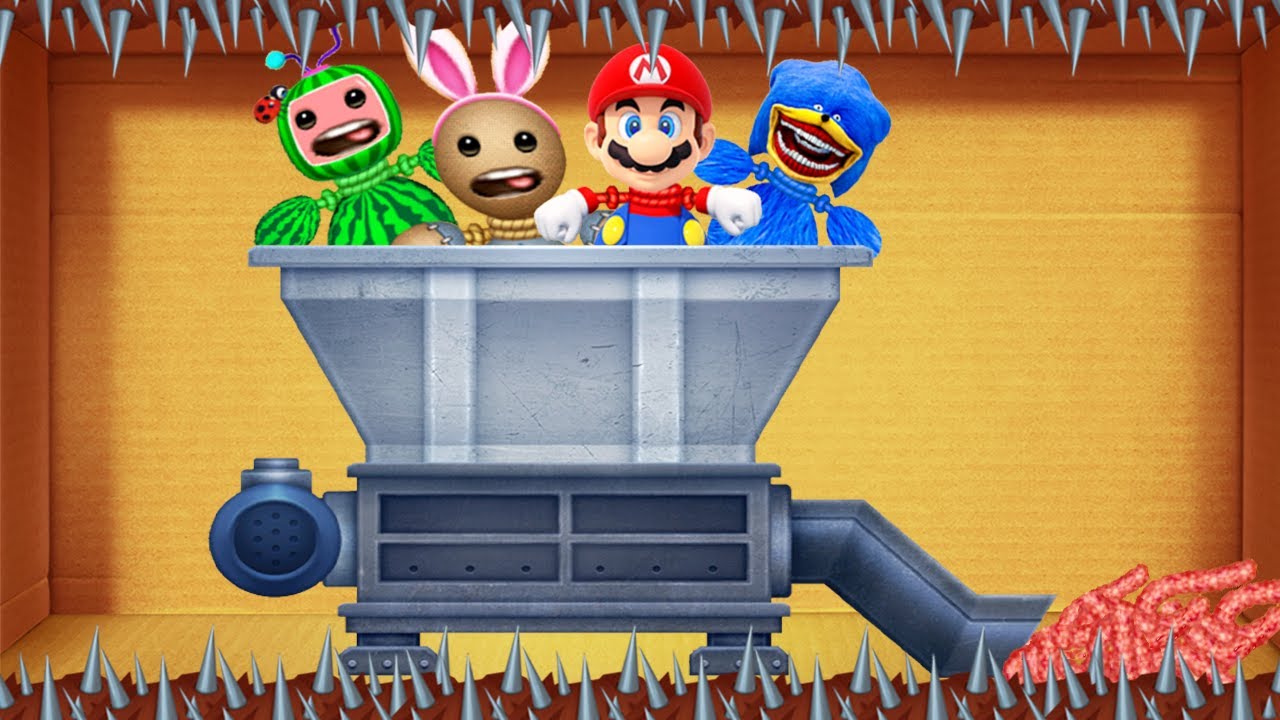 Cocomelon,Shin Sonic Tapes,Super Mario in Crazy Shredding Machines | Kick The Buddy