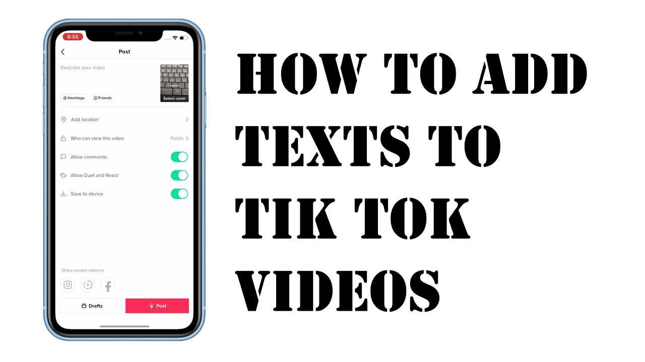 How To Add Text To Your Tik Tok Videos New Tik Tok Feature 2020 How To Add Text To Your Tik Tok Videos New Tik Tok Feature 2020