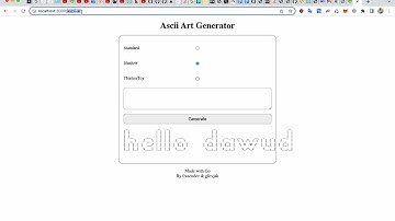 01founders Web Ascii Art Project Live Demo