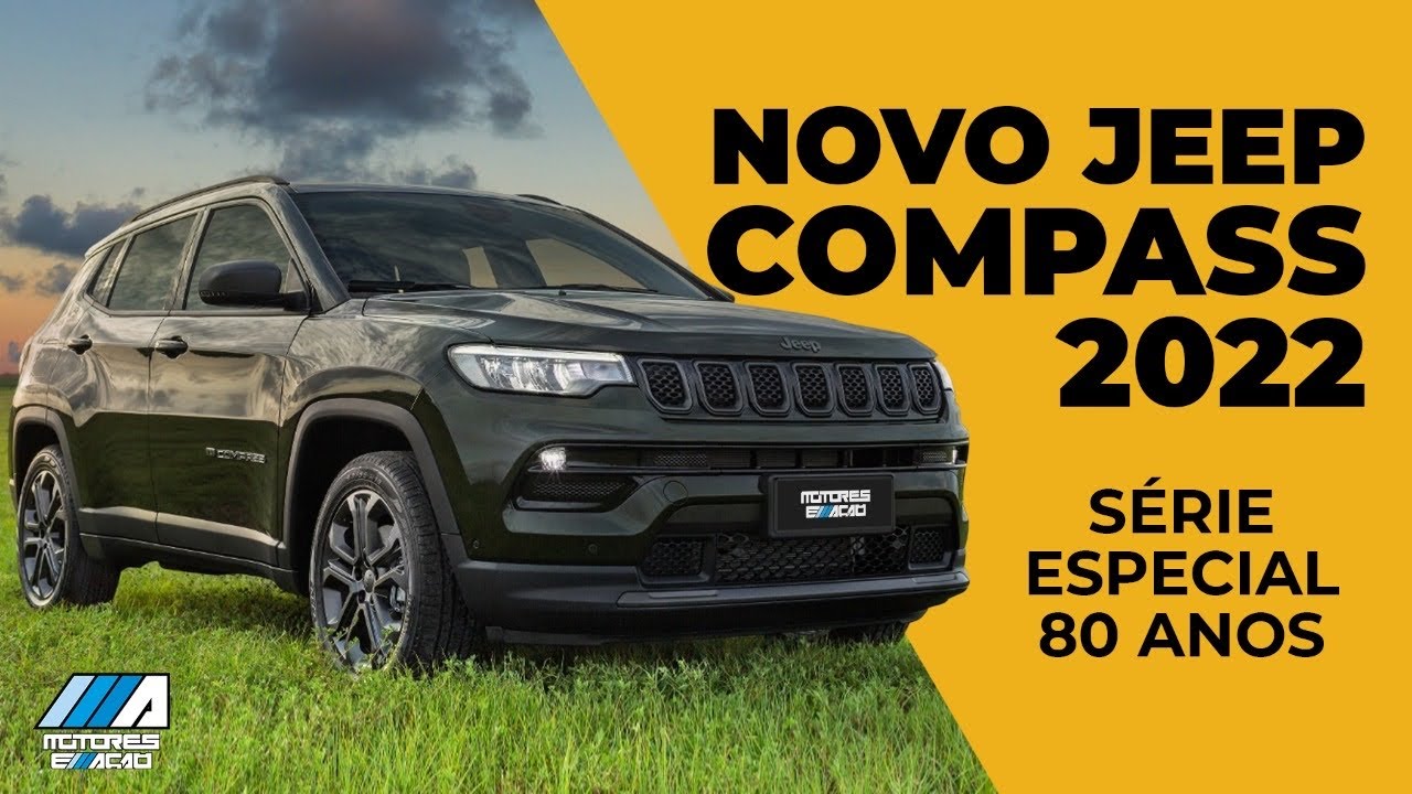 Novo Jeep Compass 2022 Série Especial 80 anos motoreseacao YouTube