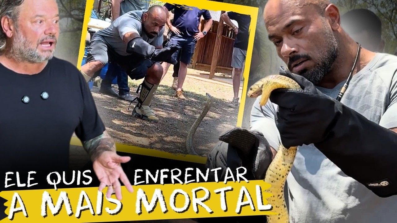A MORDIDA MAIS PERIGOSA DA ÁFRICA 🐍💥 BALESTRIN FEZ O TESTE REAL!
