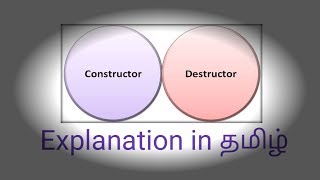 Constructor and Destructor explaination in தமிழ்