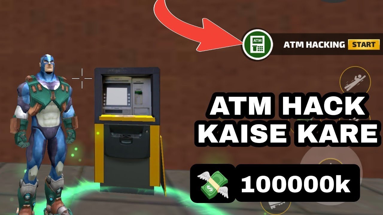 Rope hero vice town game me atm se paise kaise le | Rope hero vice town ...