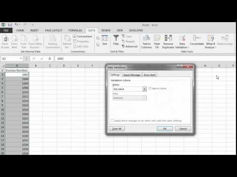 Prevent Duplicate Entries Column in Excel Data Validation
