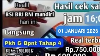 Download Lagu HASIL CEK SALDO PKH BPNT TAHAP 4 KAMIS SORE TGL 01 JANUARI 2026 KEJUTAN BERKAH INI DIA HASILNYA MP3