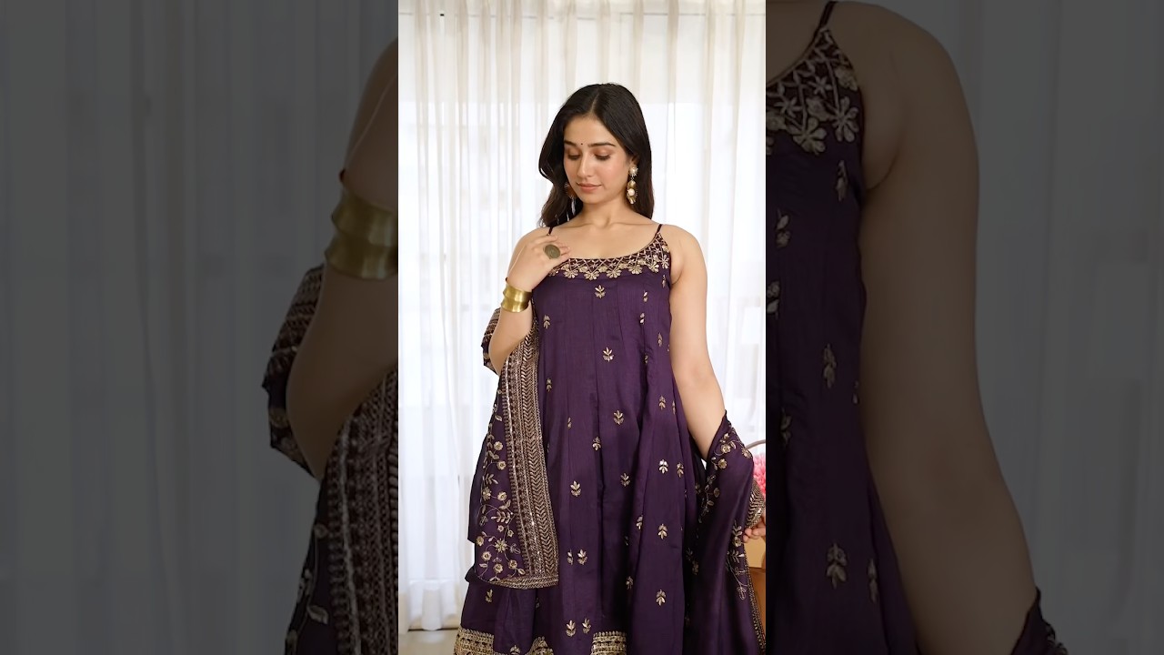 Soft Purple Vichitra Silk Suit
