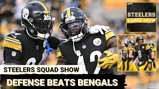 STEELERS SQUAD SHOW: POSTGAME REACTION - D comes up big in a win over the Bengals but Rodgers hurt