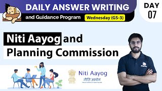 Niti Aayog and Planning Commission