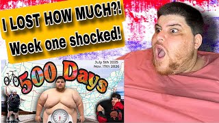 500 Day Journey (I Lost How much?! In week one! SHOCKED 😳 )
