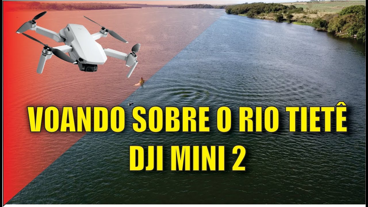 DJI MINI 2 VOANDO SOBRE O RIO TIETÊ