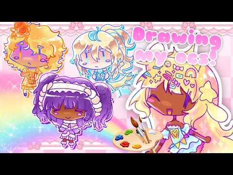 🌈DRAWING ART FOR MY WEBSITE (+yapping abt my ocs)