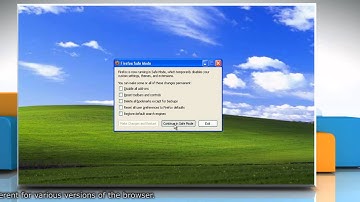 How to start Mozilla® Firefox in Safe Mode for troubleshooting issues with it in Windows® XP