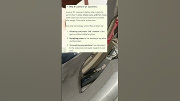 What is a slip ring in CT What is its use | FT. Philips Brilliance 64 slice