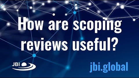 How are scoping reviews useful?