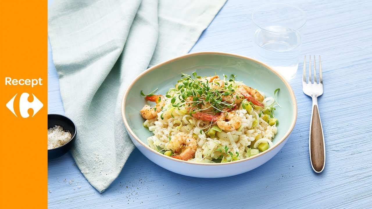 Preirisotto met garnalen YouTube
