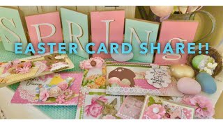 EASTER/ SPRING CARD SHARE | EASY & FUN| MUST SEE😍🐰🥕 #satmornmakes #easter #cards