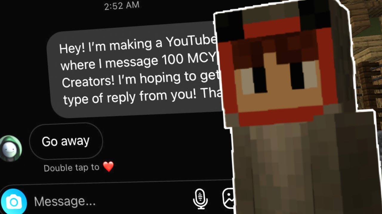 I DM’d 100 Minecraft YouTubers…