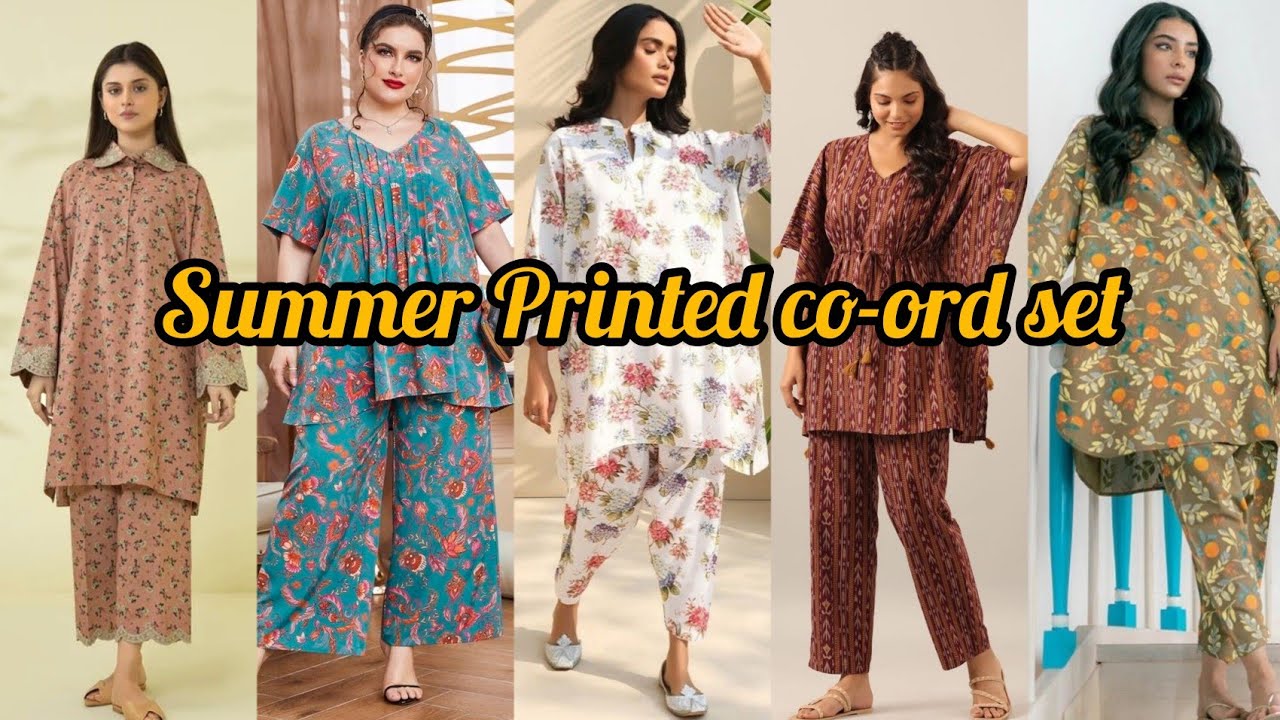 Summer printed co-ord set😍🔥| girls printed allover dresses 👗🌸| 