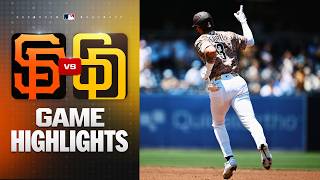 Giants vs. Padres Game Highlights (8/2/26) | MLB Highlights