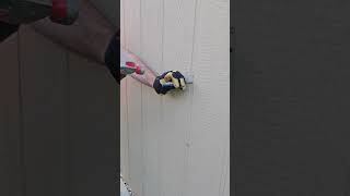 Use a pin punch to drive nails farther into wood siding