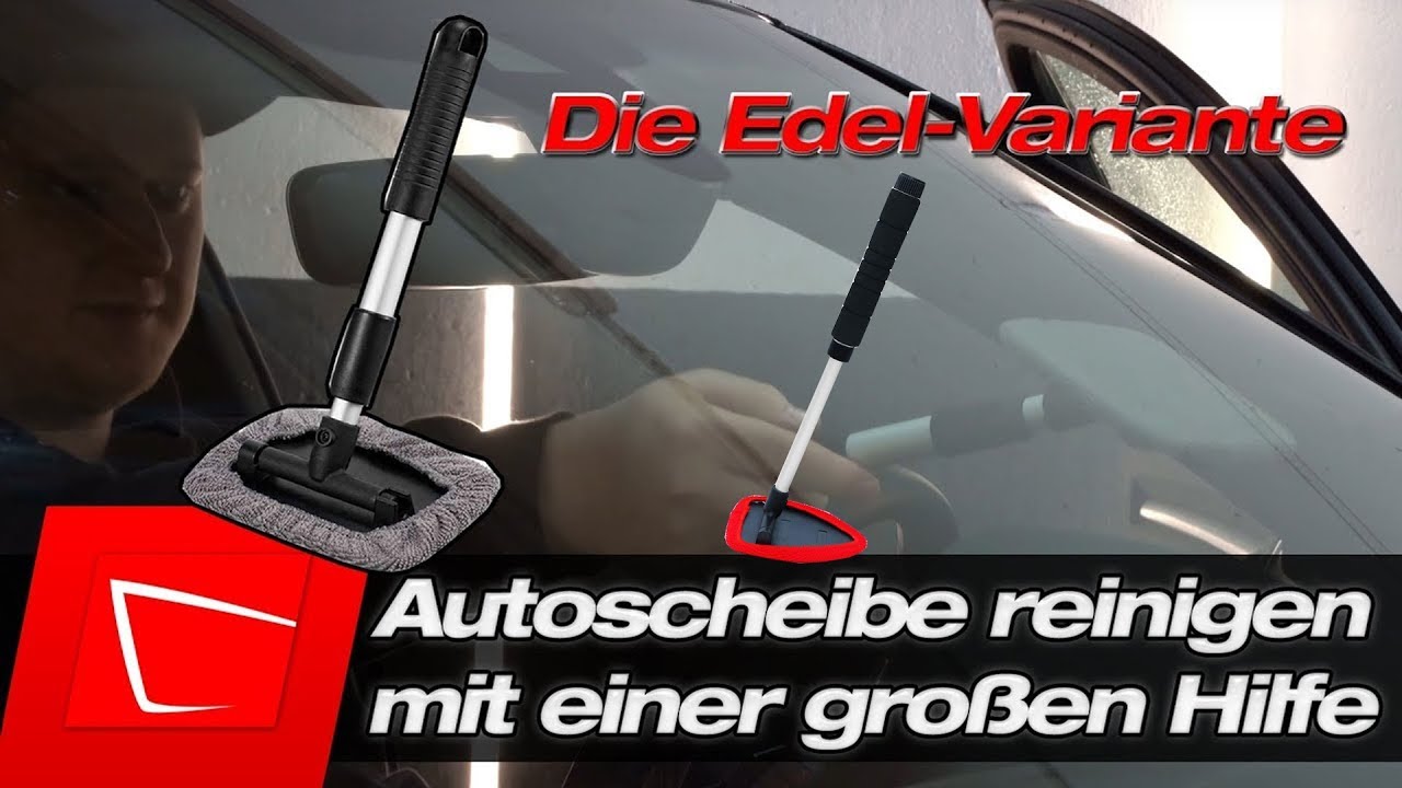 Autoscheibe innen reinigen trotz Rückenproblemen? Windschutzscheiben-Wunder  stabil und verlängerbar! 