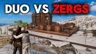 How a DUO destroys ZERGS - Rust Console