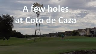Golf at Coto de Caza - a few holes