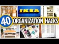 40 *BEST* IKEA Organization HACKS! ✨ small space transformation